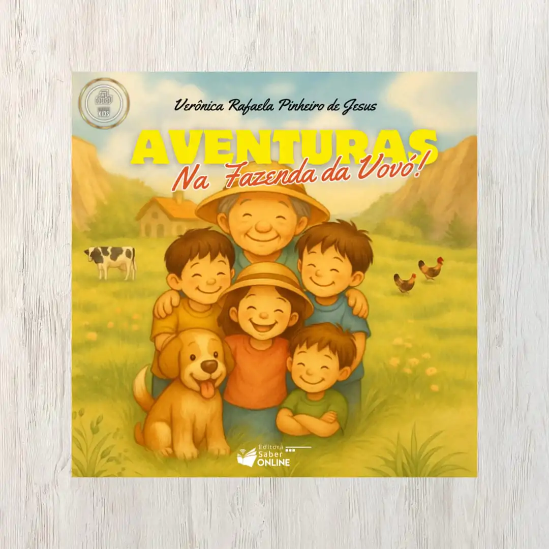 Capa do livro Aventuras na Fazenda da Vovó, de Verônica Rafaela pinheiro de jesus | Editora Saber Online