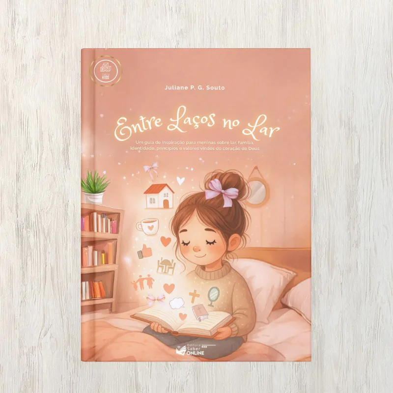 Capa do livro Entre Laços no Lar, de Juliane P.G. Souto | Editora Saber Online